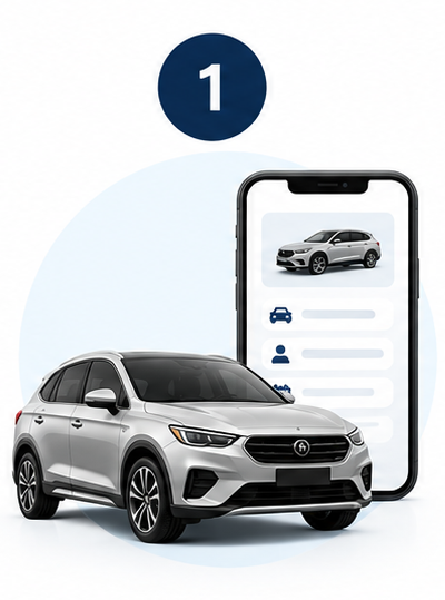 Taking live verification photos of a car with a phone